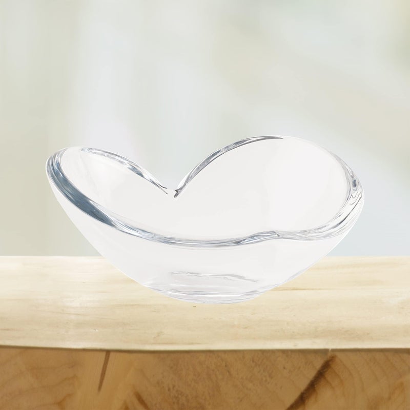 nambe Glass Heart Bowl | Serveware Collection - Love Bowl Large | Measures at 8.5" x 5" | Made with Glass | Anniversary and Mothers' Day Gift | Designed by Sean O'Hara - Image 4